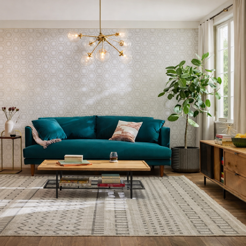 A comfortable and well-constructed Joybird accent chair built for everyday living